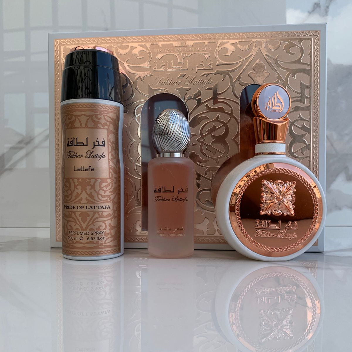 KIT EAU DE PARFUM LATTAFA FAKHAR ROSE
